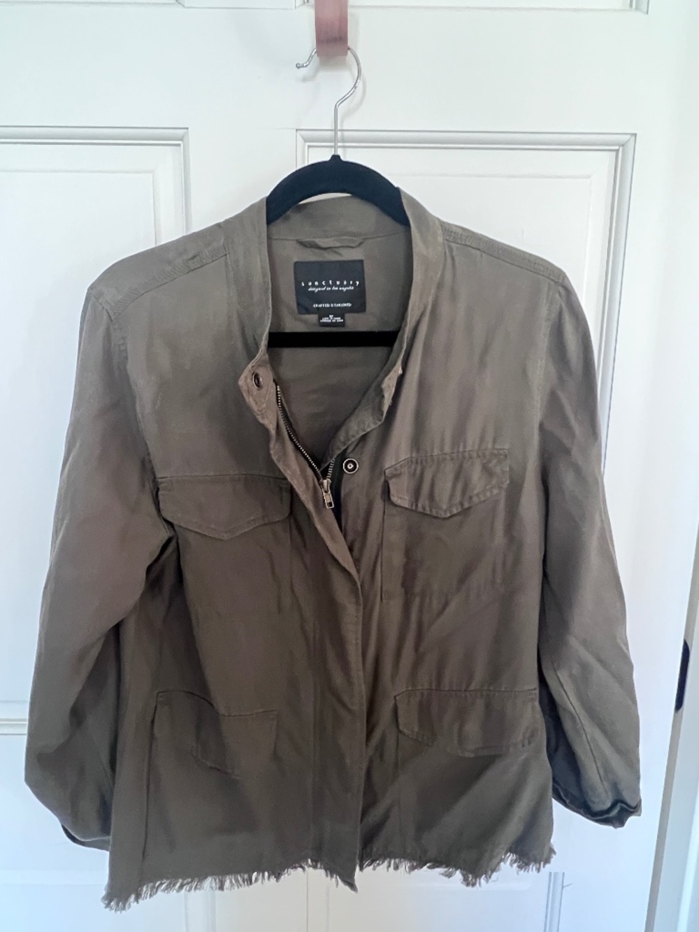 Sanctuary olive green lightweight jacket - size M